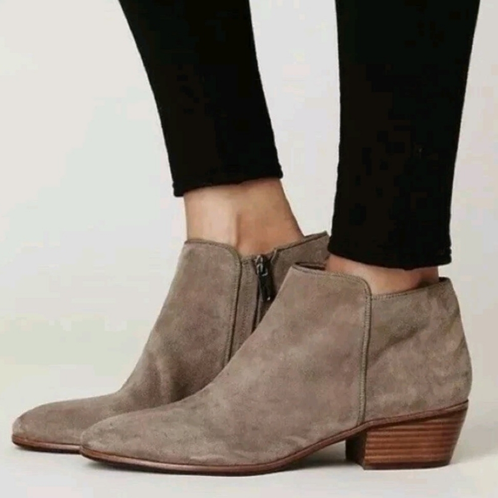 Sam Edleman Petty Bootie In Putty- Size 10